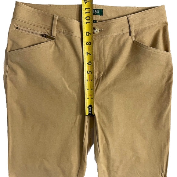 Lauren Ralph Lauren Petite Khaki Pants Women’s 8P Straight Leg Cotton NEW - Picture 5 of 8